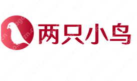 以鸟为主题的logo设计之两只小鸟logo设计