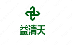 “益清天”logo设计全球环保，尽一份薄力