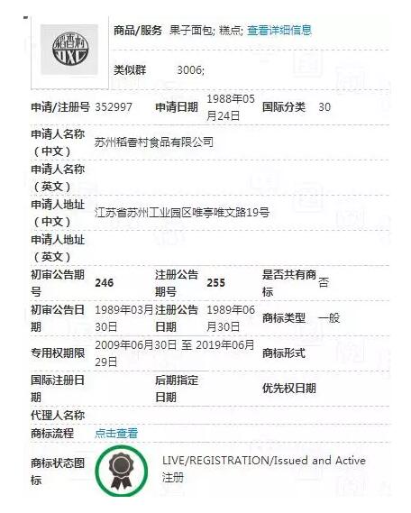 稻香村商标争议再度升级：苏州稻香村被责令禁售