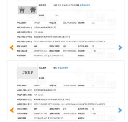 中国“吉依普”商标撞上美国”Jeep”商标，惨遭无效宣告