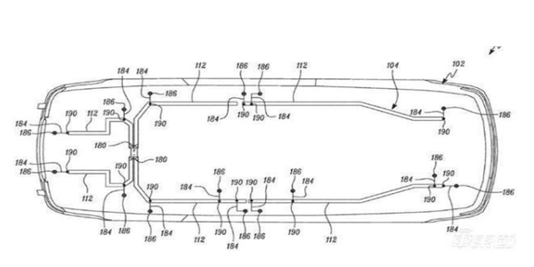 特斯拉公布新布线结构专利：Model Y车内线束预计仅有100米