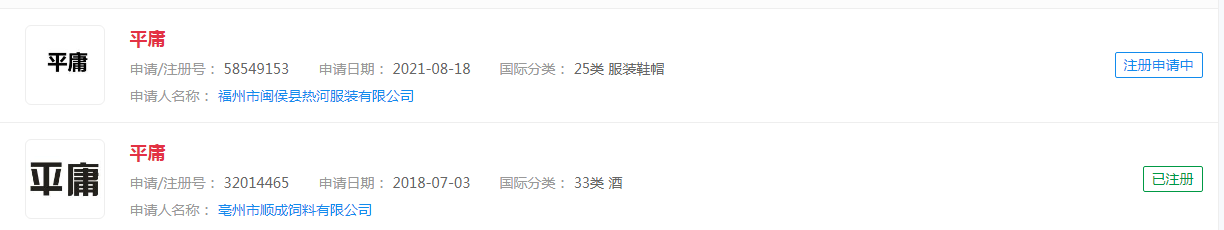申请酒类“平庸”商标,目前显示注册成功 申请酒类“平庸”商标,目前显示注册成功