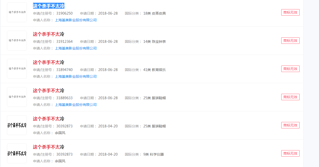 《这个杀手不太冷静》票房超22亿元，“这个杀手不太冷静”可以申请商标吗