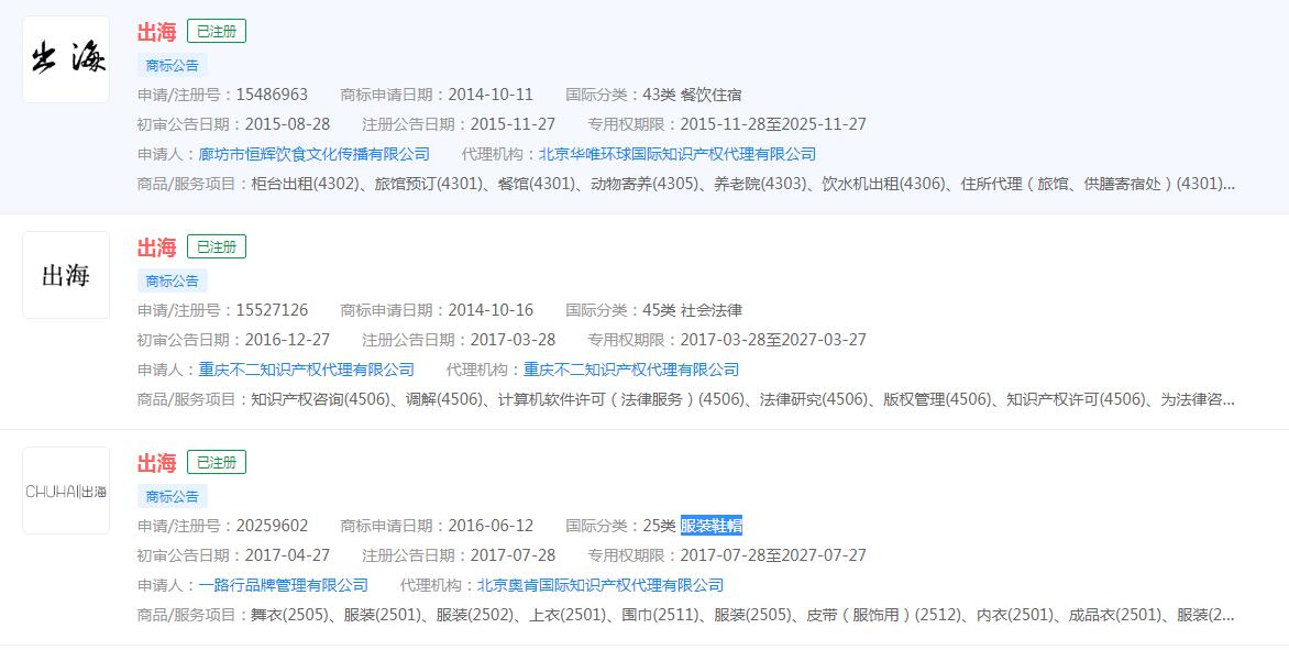 “出海”国产剧厉害了,出海已注册商标 “出海”国产剧厉害了,出海已注册商标