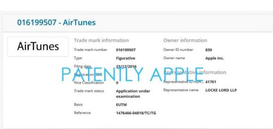 新品要来？苹果在英国重新恢复AirTunes商标