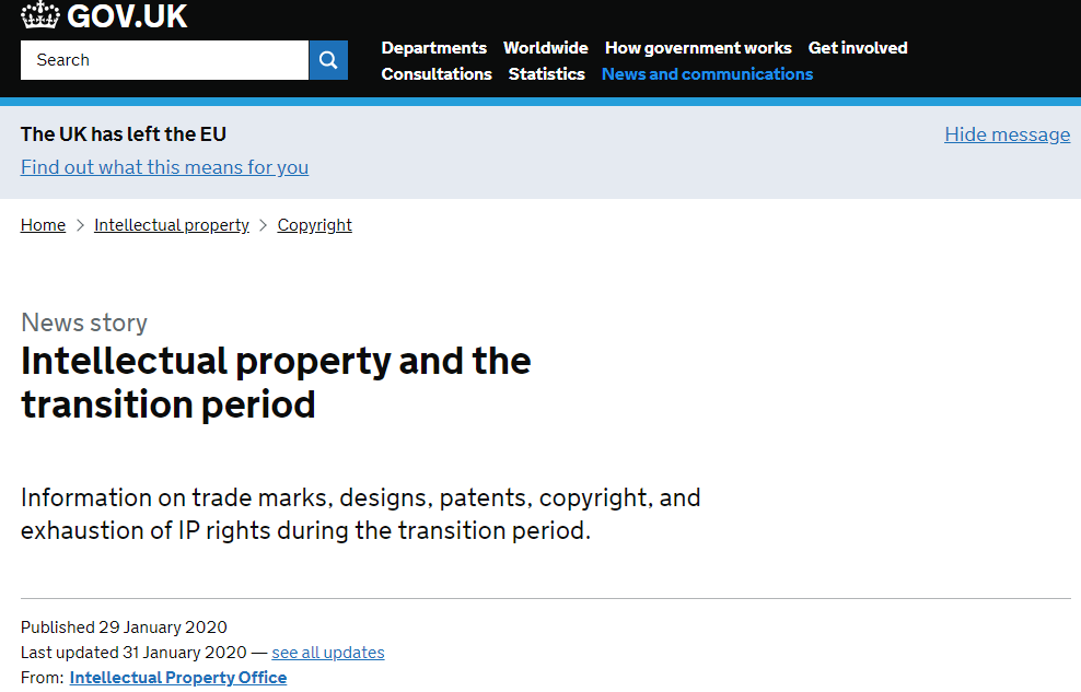 如何应对英国脱欧后，欧盟商标、专利、版权的重大变革？