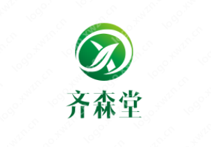 设计一个齐森堂的logo设计，要求色彩符合主题