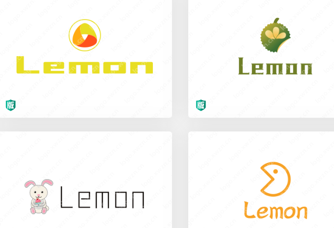 来一组Lemon英文logo设计