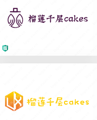 符合店铺类型主题的蛋糕logo设计【榴莲千层cakes】非常直白